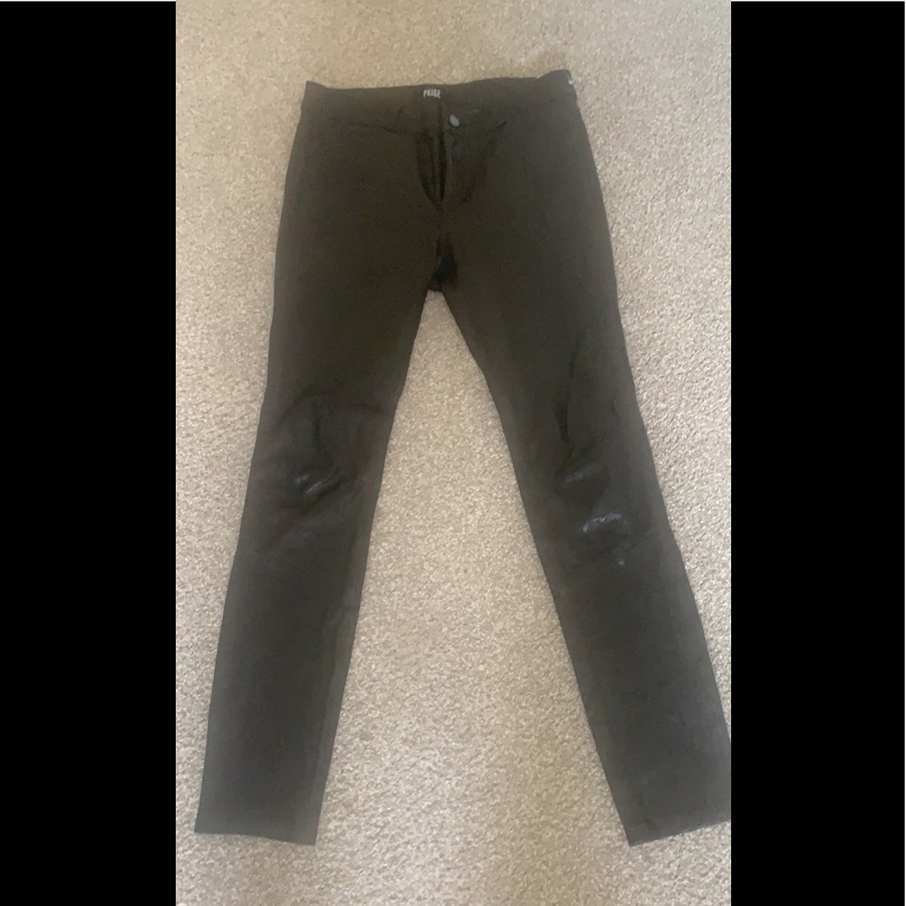 PAIGE black leather pants
